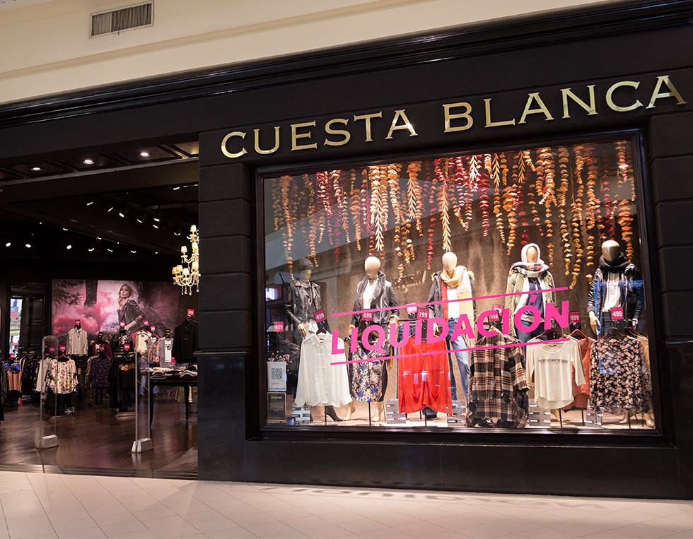 Cuesta blanca top ropa locales